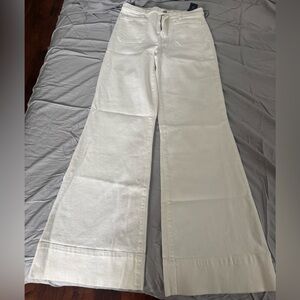 7 For All Mankind White Tailored Jeans